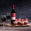 Canada Day Wine & Cupcake Gift, wine gift, wine, gourmet gift, gourmet, cake gift, cake