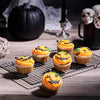 Party Jack-O-Lantern Cupcake Set, cupcake gift, cupcake, gourmet gift, gourmet, halloween gift, halloween, cake gift, cake