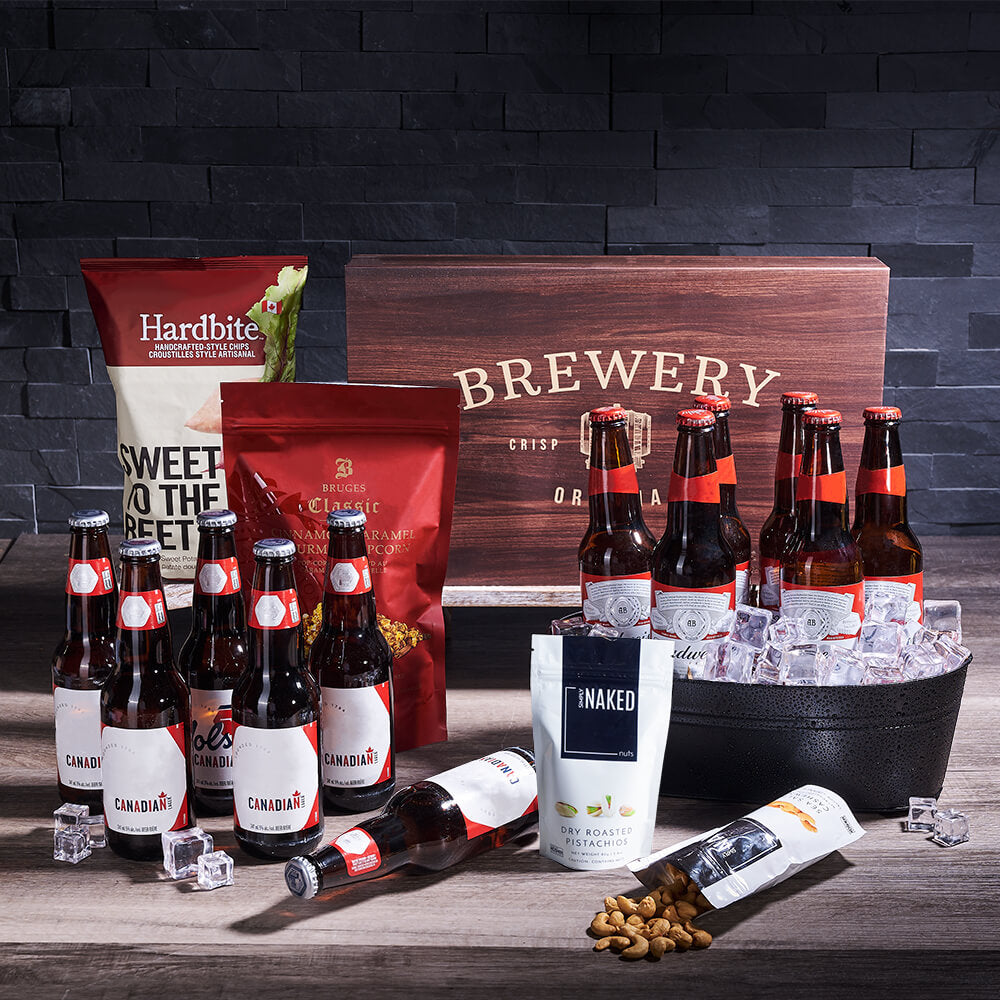 Brews &amp; Gourmet Snacks Gift Set, beer gift, beer, gourmet gift, gourmet, nuts gift, nuts