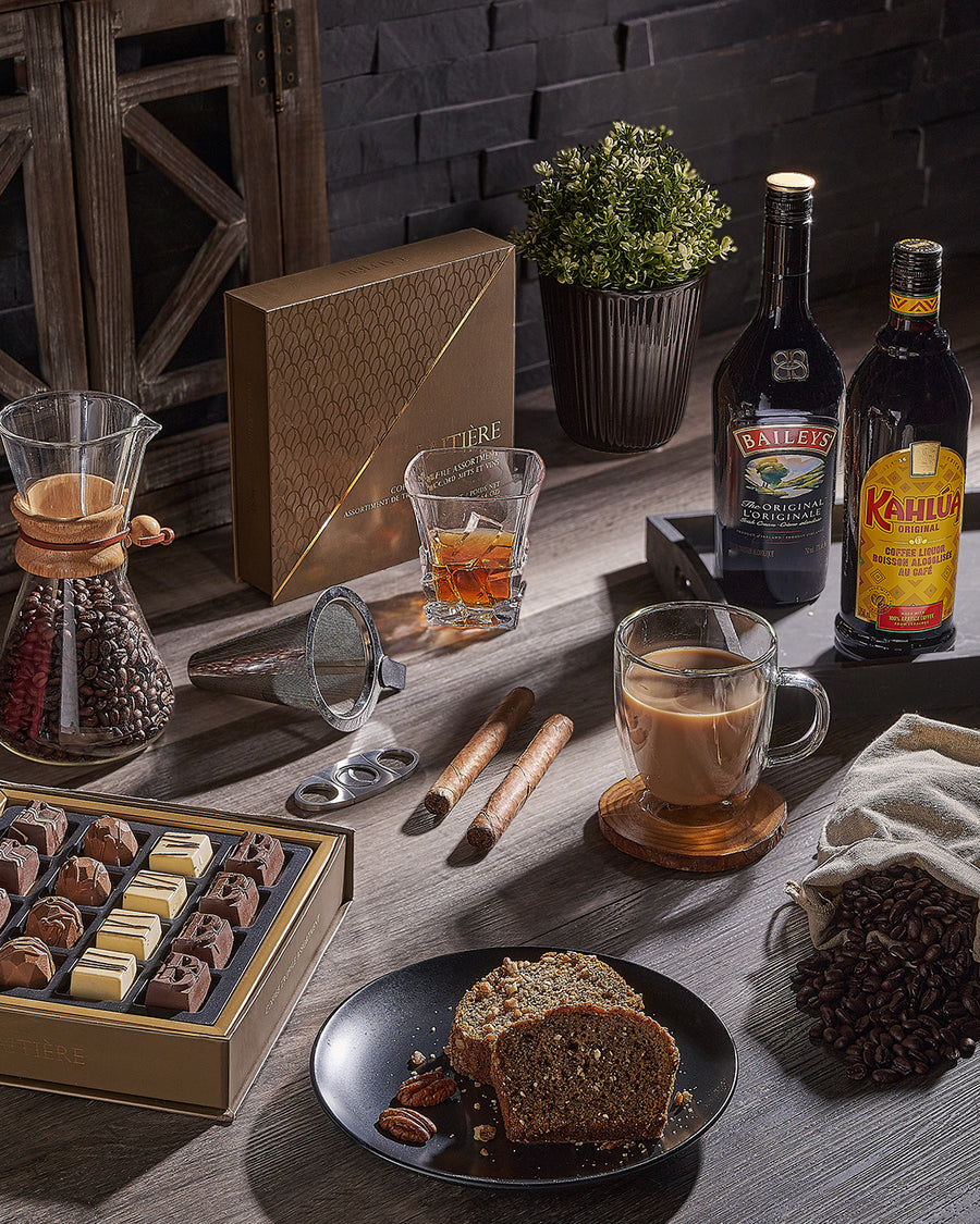 thank you gift crate for men with gourmet snacks