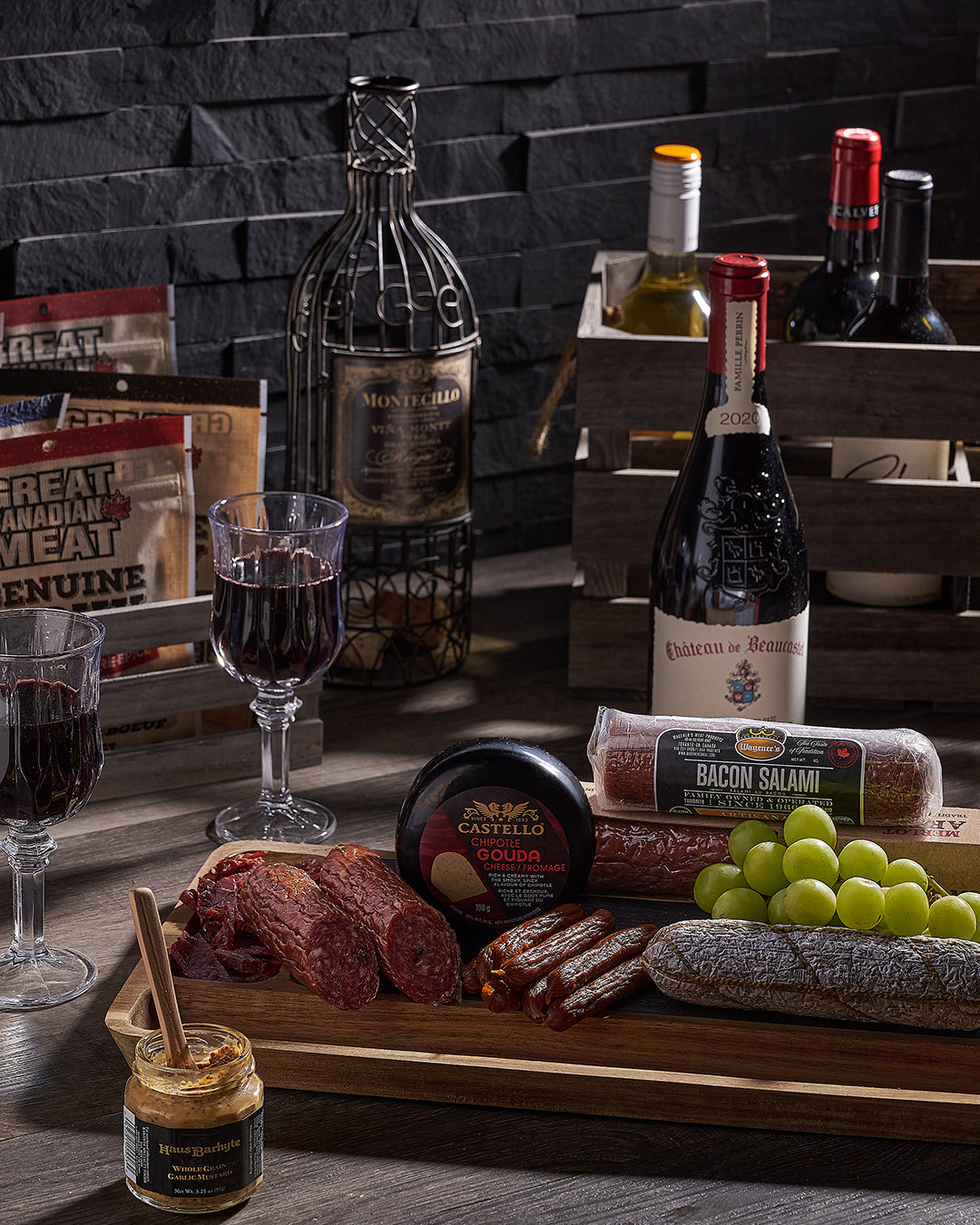 best selling gift basket for men in Canada with premium food items