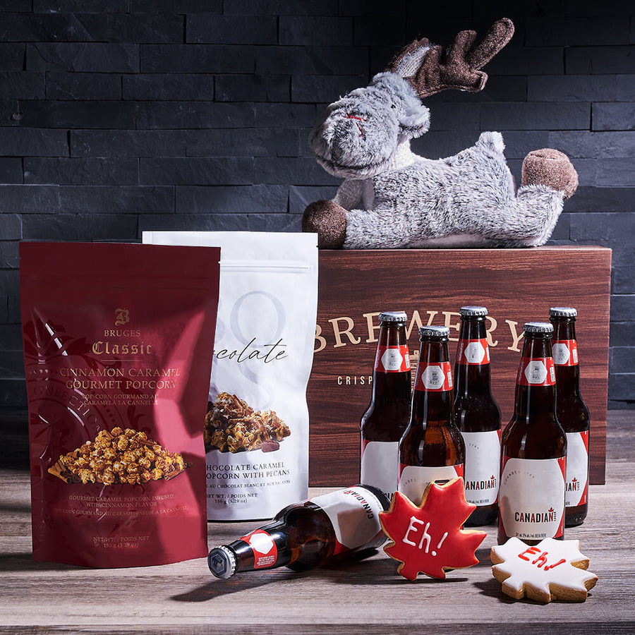Canada Day Beer & Snack Gift, canada day gift, canada day, gourmet gift, gourmet, beer gift, beer