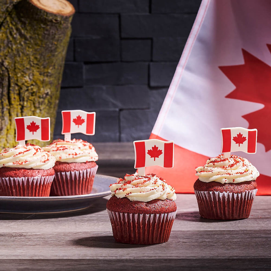 Canada Day Cupcakes, canada day gifts, canada day, gourmet gift, gourmet, cake gifts, cake