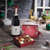 Christmas Wine & Truffle Gift, wine gift, wine, chocolate gift, chocolate, Christmas gift, christmas, Canada delivery