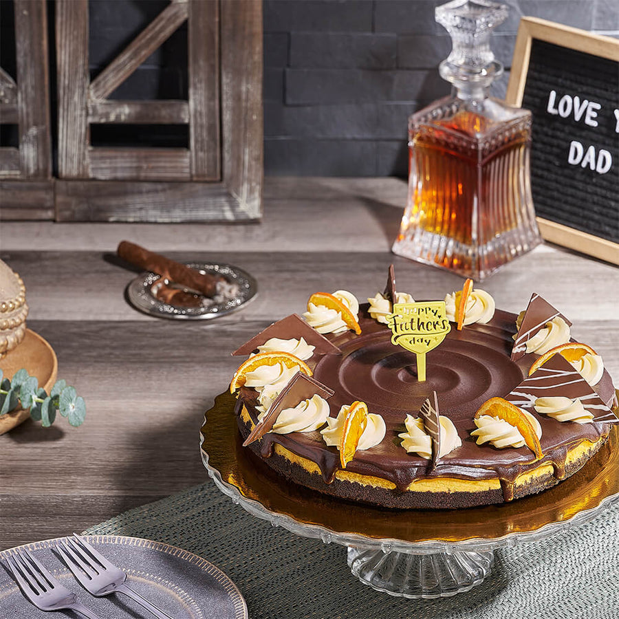 Dad’s Large Grand Marnier Cheesecake, cake gift, cake, cheesecake gift, cheesecake, dessert gift, dessert, fathers day gift, fathers day