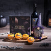 Deluxe Halloween Party Gift Set, wine gift, wine, gourmet gift, gourmet, cupcake gift, cupcake, halloween gift, halloween