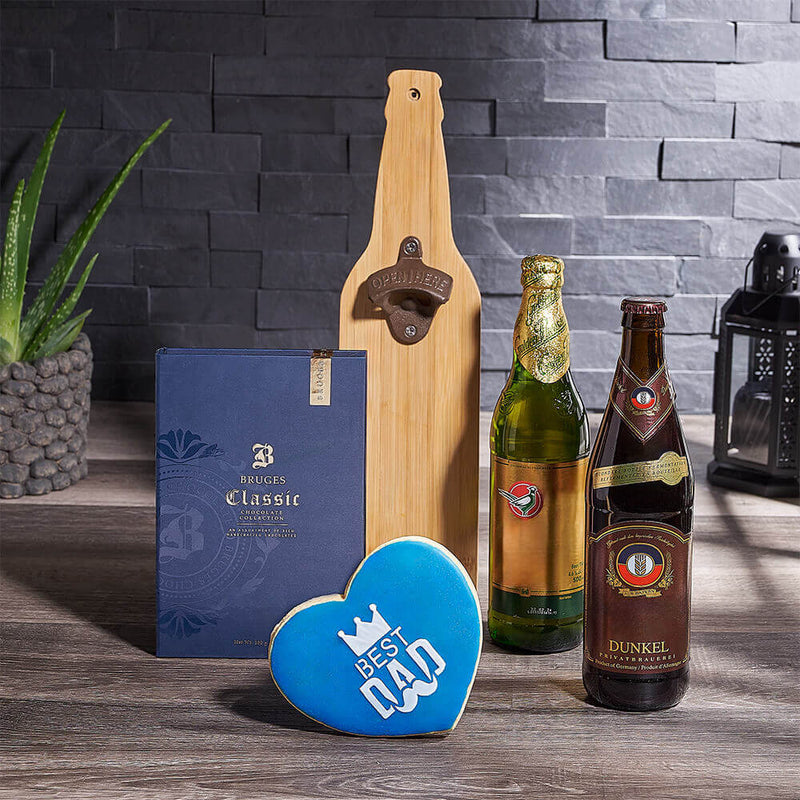 Father's Day Chocolate & Cold Ones Combo Pack, beer gift, beer, fathers day gift, fathers day, cookie gift, cookie