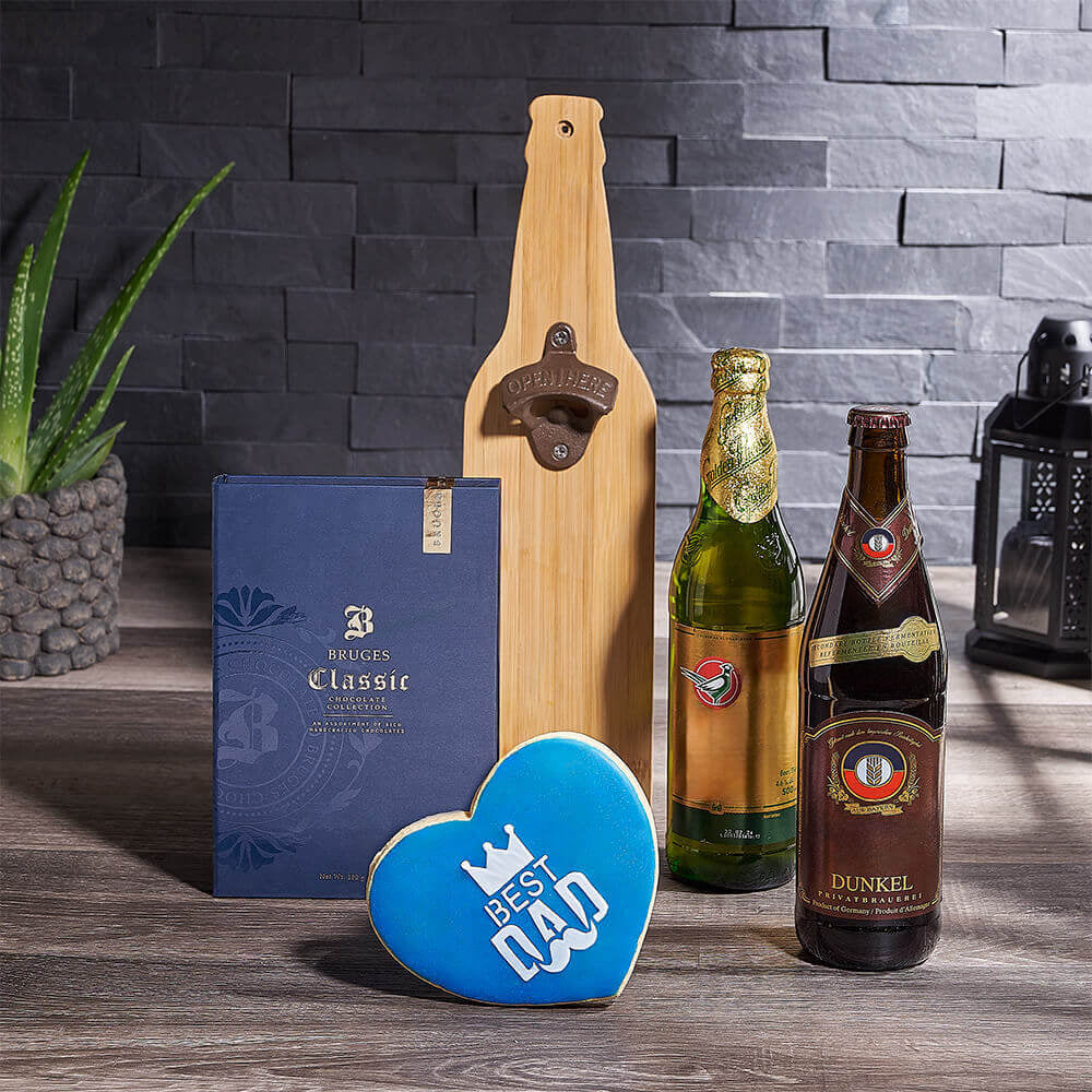 Father's Day Chocolate & Cold Ones Combo Pack, beer gift, beer, fathers day gift, fathers day, cookie gift, cookie