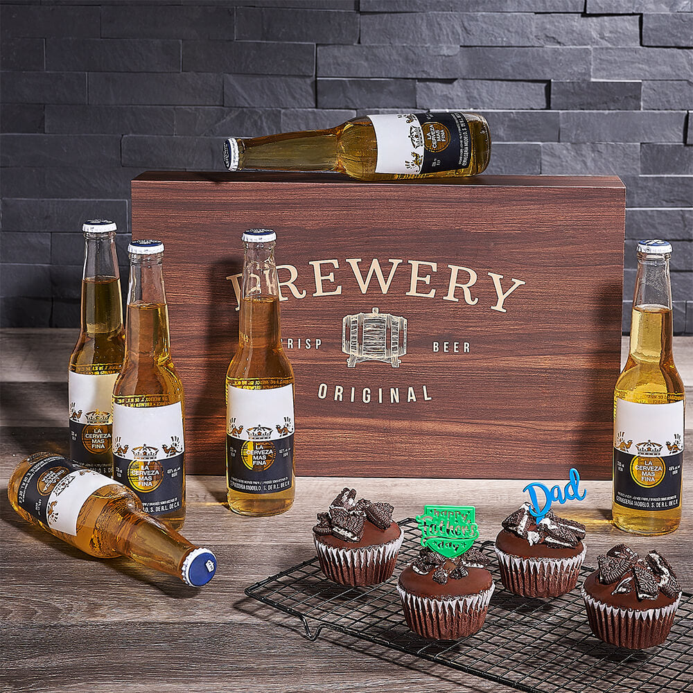 Father's Day Premium Beer and Cupcakes, father's day gift sets, beer, cupcakes, father's day