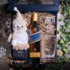Festive Penguin & Spirits Box, christmas gift, christmas, holiday gift, holiday, gourmet gift, gourmet, liquor gift, liquor