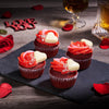Heartfelt Red Velvet Cupcakes, cake gift, cake, baked goods gift, baked goods, gourmet gift, gourmet, valentines gift, valentines