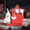 Holiday Penguin Hot Cocoa Sleigh, christmas gift, christmas, holiday gift, holiday, gourmet gift, gourmet
