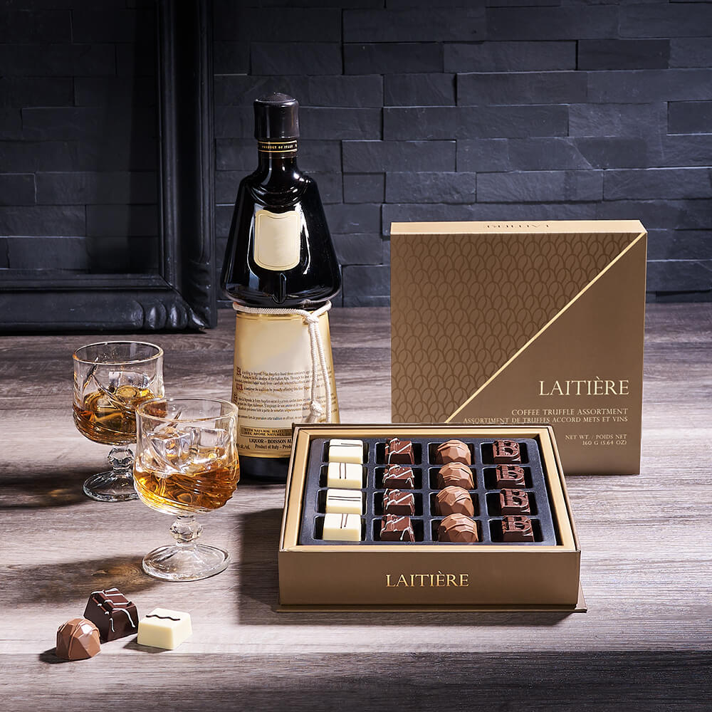 Liquor & Coffee Truffle Gift, liquor gift, liquor, gourmet gift, gourmet, chocolate gift, chocolate