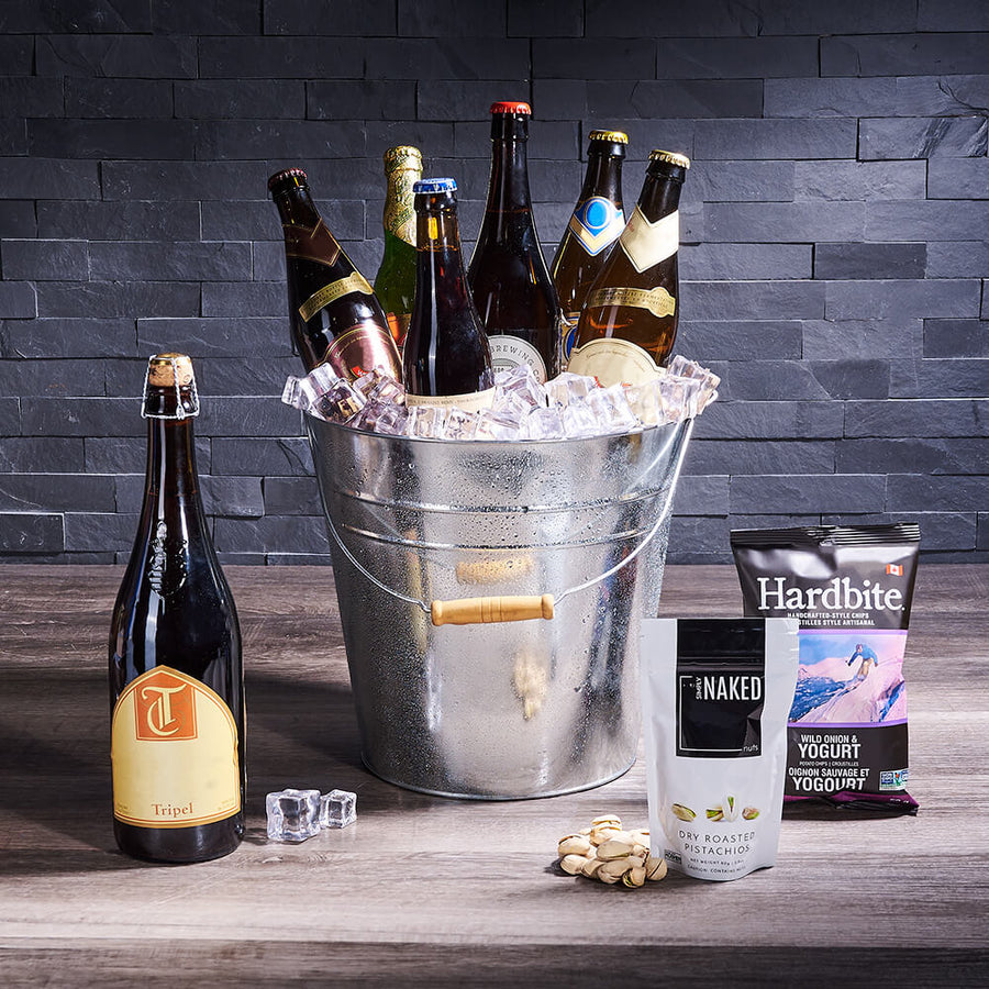 Refreshing Cold Ones Gift Bucket, beer gift, beer, gourmet gift, gourmet