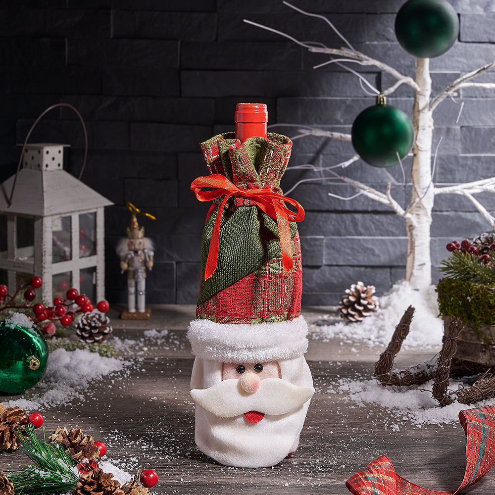 Santa’s Wine Gift Bag, wine gift, wine, christmas gift, christmas, Canada delivery