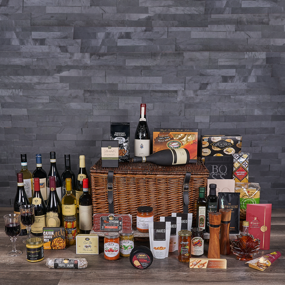 Unforgettable Wine Basket - Premium Wines, wine gift, wine, gourmet gift, gourmet, Canada delivery 