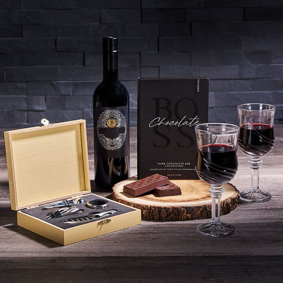 Wine Pairing & Tool Gift, wine gift wine, gourmet gift, gourmet, chocolate gift, chocolate