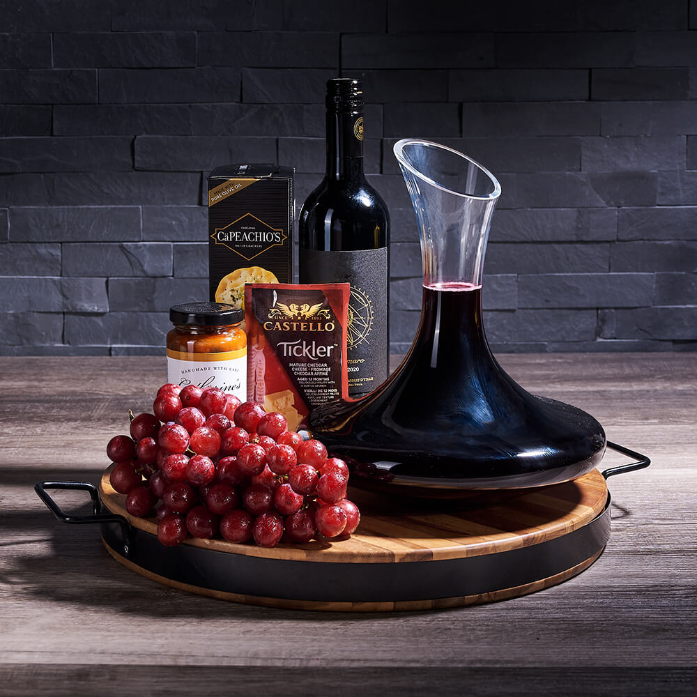 Wine & Decanter Board, wine gift, wine, gourmet gift, gourmet