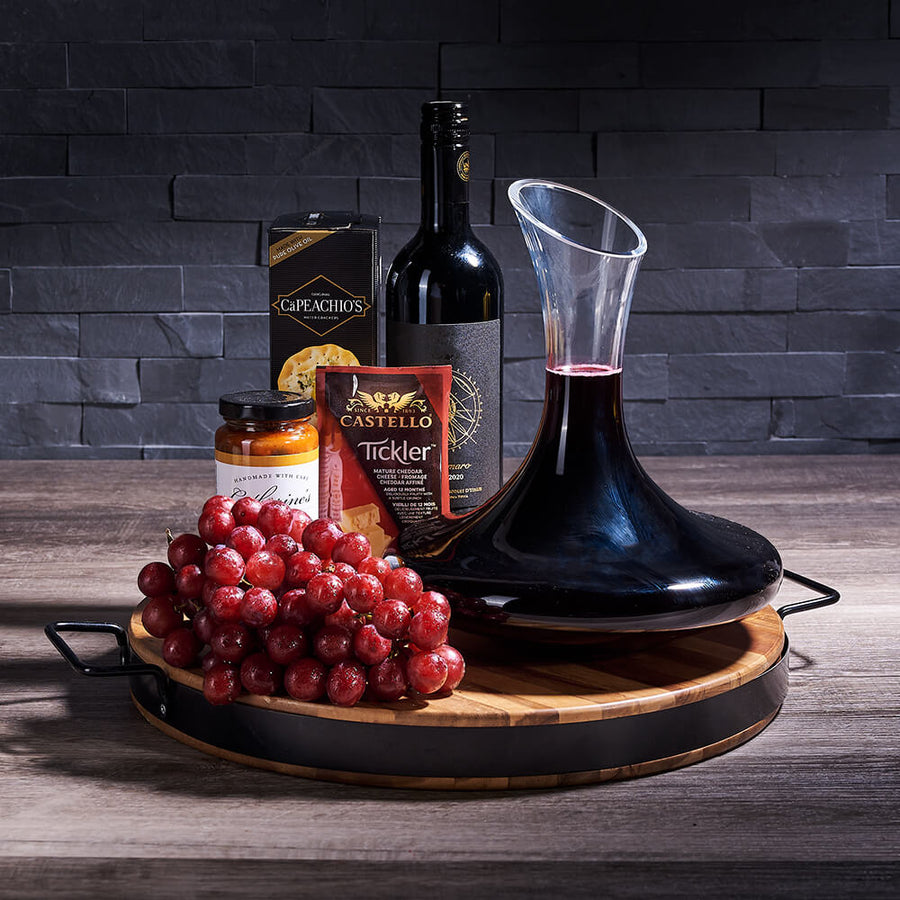 Wine & Decanter Board, wine gift, wine, gourmet gift, gourmet