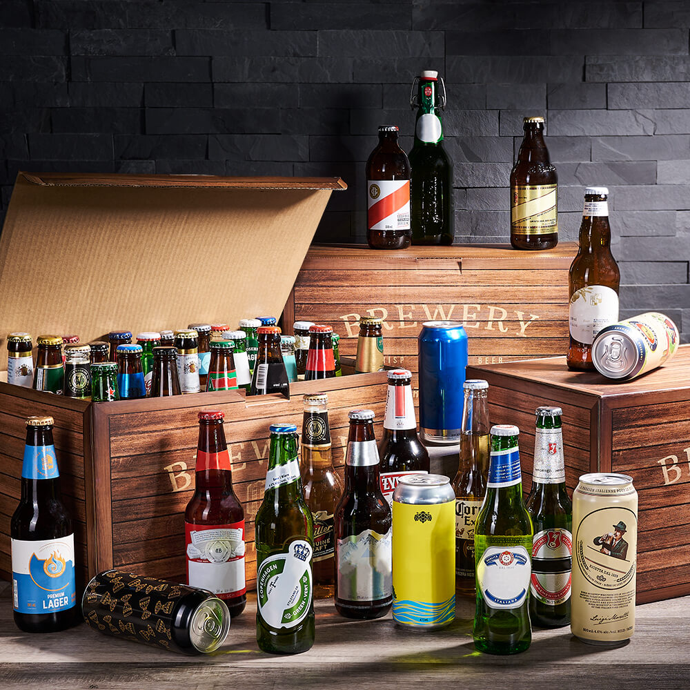 Beer a Year Gift Basket holiday gift basket for men in Canada