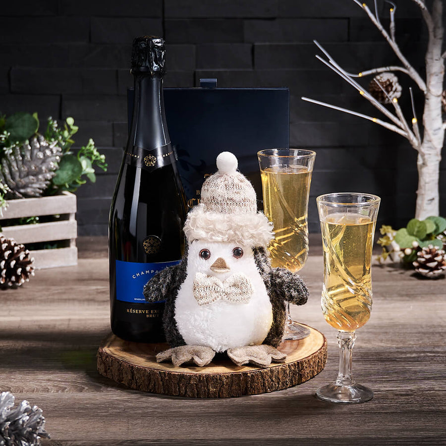 Celebrate the Holidays Champagne Gift, christmas gift, christmas, holiday gift, holiday, champagne gift, champagne, sparkling wine gift, sparkling wine, chocolate gift, chocolate