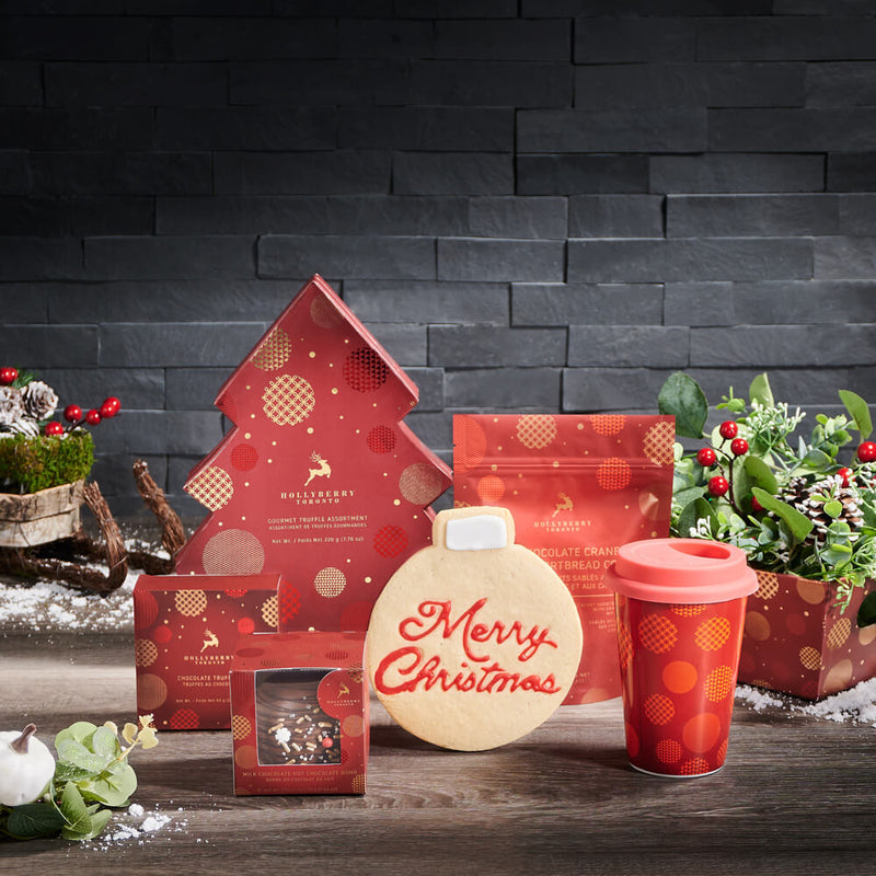 Christmas Tree & Treats Gift Set, christmas gift, christmas, holiday gift, holiday, chocolate gift, chocolate