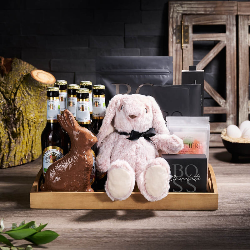 Easter Beer & Snacks Gift Set, chocolate gift, chocolate, beer gift, beer, easter gift, easter, gourmet gift, gourmet, candy gift, candy