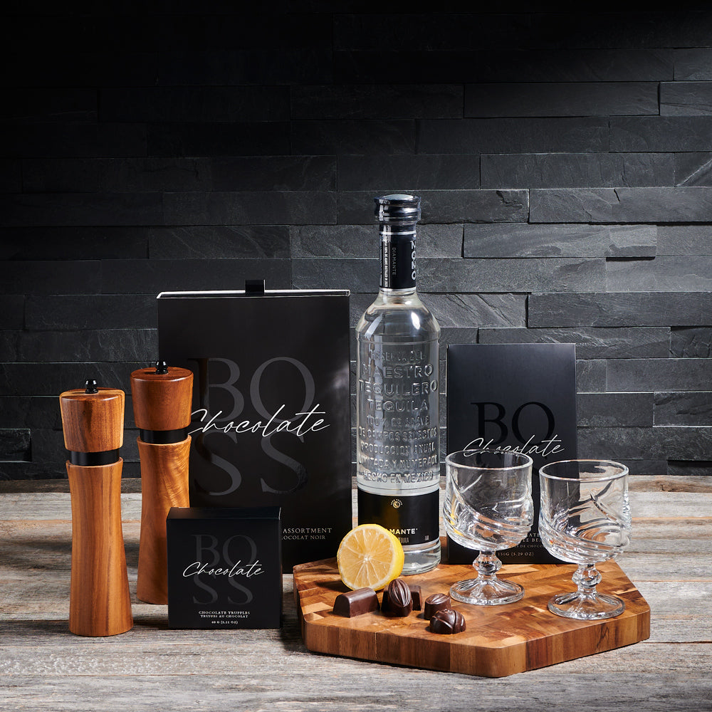 Ultimate After Dinner Gift Set, tequila gifts, chocolate gifts