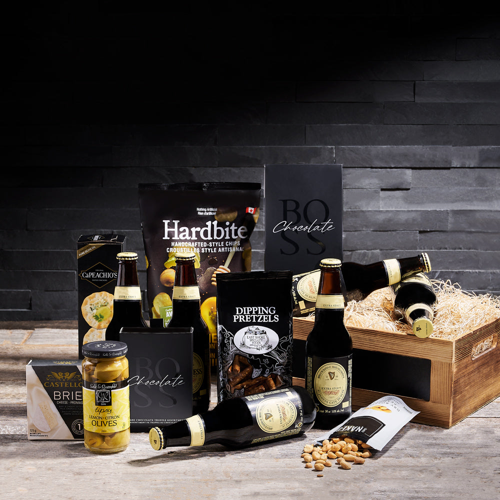 The Ultimate Guinness Lover Gift Crate, beer gift baskets, gourmet gift baskets