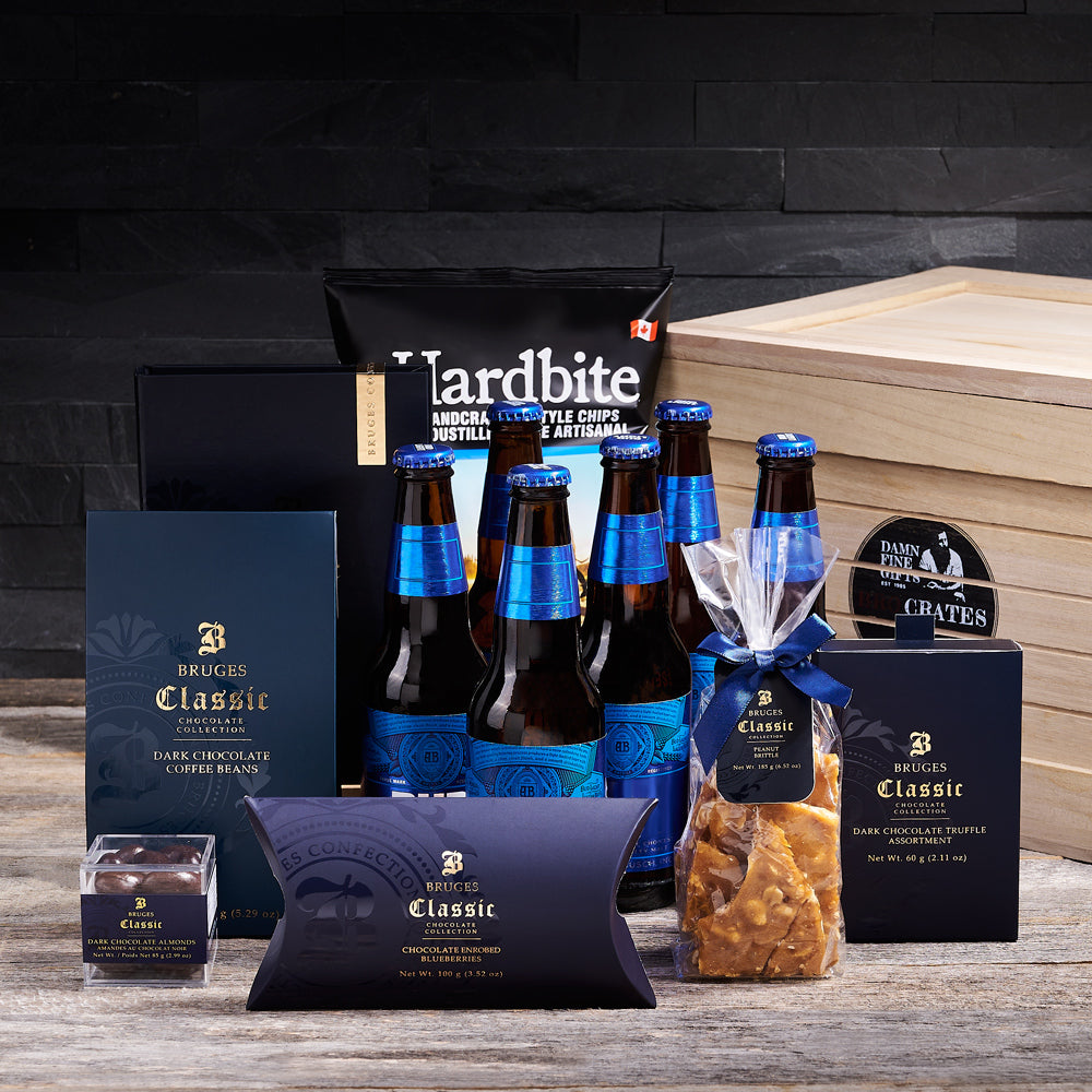 Bud Light Beer &amp; Snack Crate, beer gift baskets, gourmet gift baskets