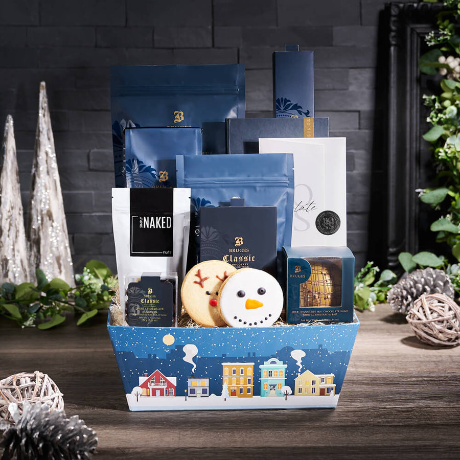 Holiday Variety Chocolate & Coffee Gift, christmas gift, christmas, holiday gift, holiday, gourmet gift, gourmet, coffee gift, coffee, cookie gift, cookie