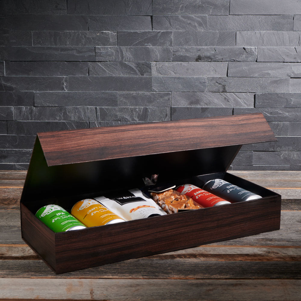 Assorted Craft Beer & Snack Set, beer gift baskets, gourmet gifts, gifts, beer, nuts