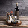 Salami Smorgasbord with Wine, wine gift baskets, gourmet gifts, gifts, wine, salami, cheese, Canada Delivery