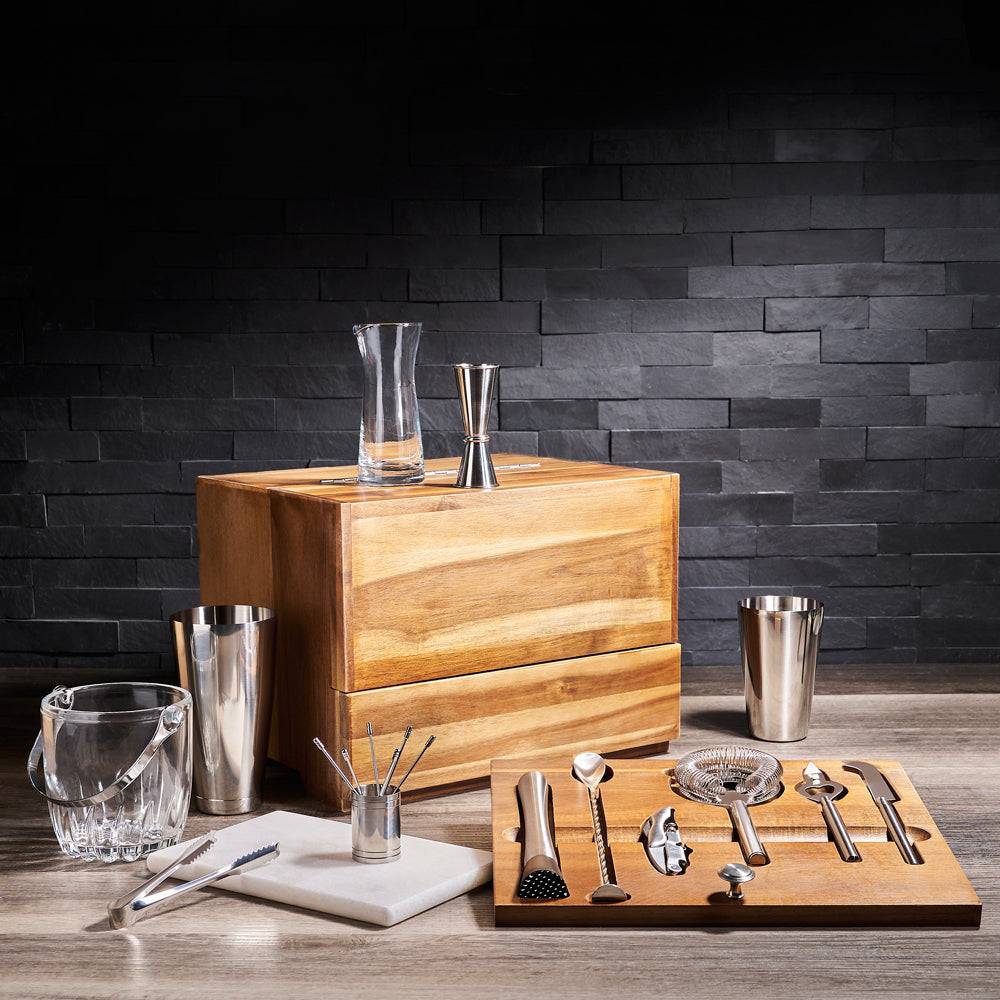 Table Top Bar & Drink Gift, liquor gift, liquor, liquor gift basket, table top bar, barkeeper gift, mixed drink gift