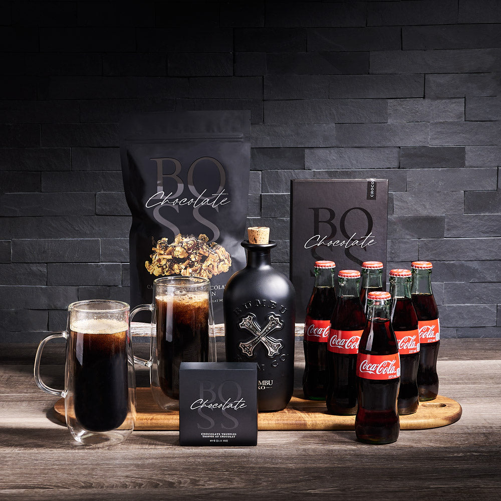 Popcorn &amp; Coke Gift Set, liquor gift, liquor, mixed drink gift, mixed drinks, fathers day, fathers day gift
