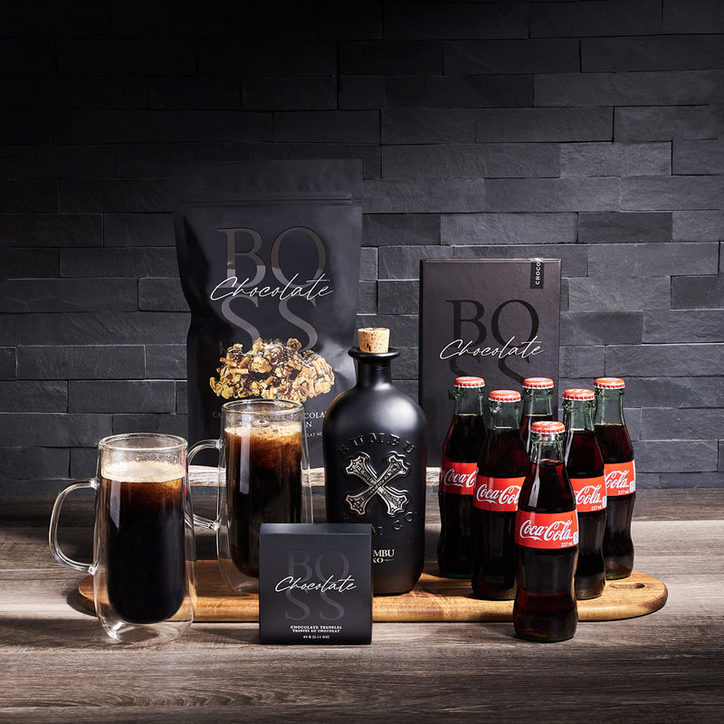 Popcorn & Coke Gift Set, liquor gift, liquor, mixed drink gift, mixed drinks, fathers day, fathers day gift