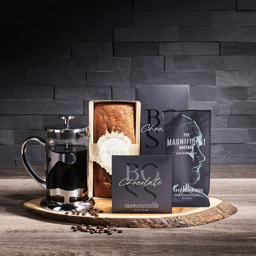 Coffee Press & Brunch Gift, coffee gift, coffee, gourmet gift, gourmet, chocolate gift, chocolate