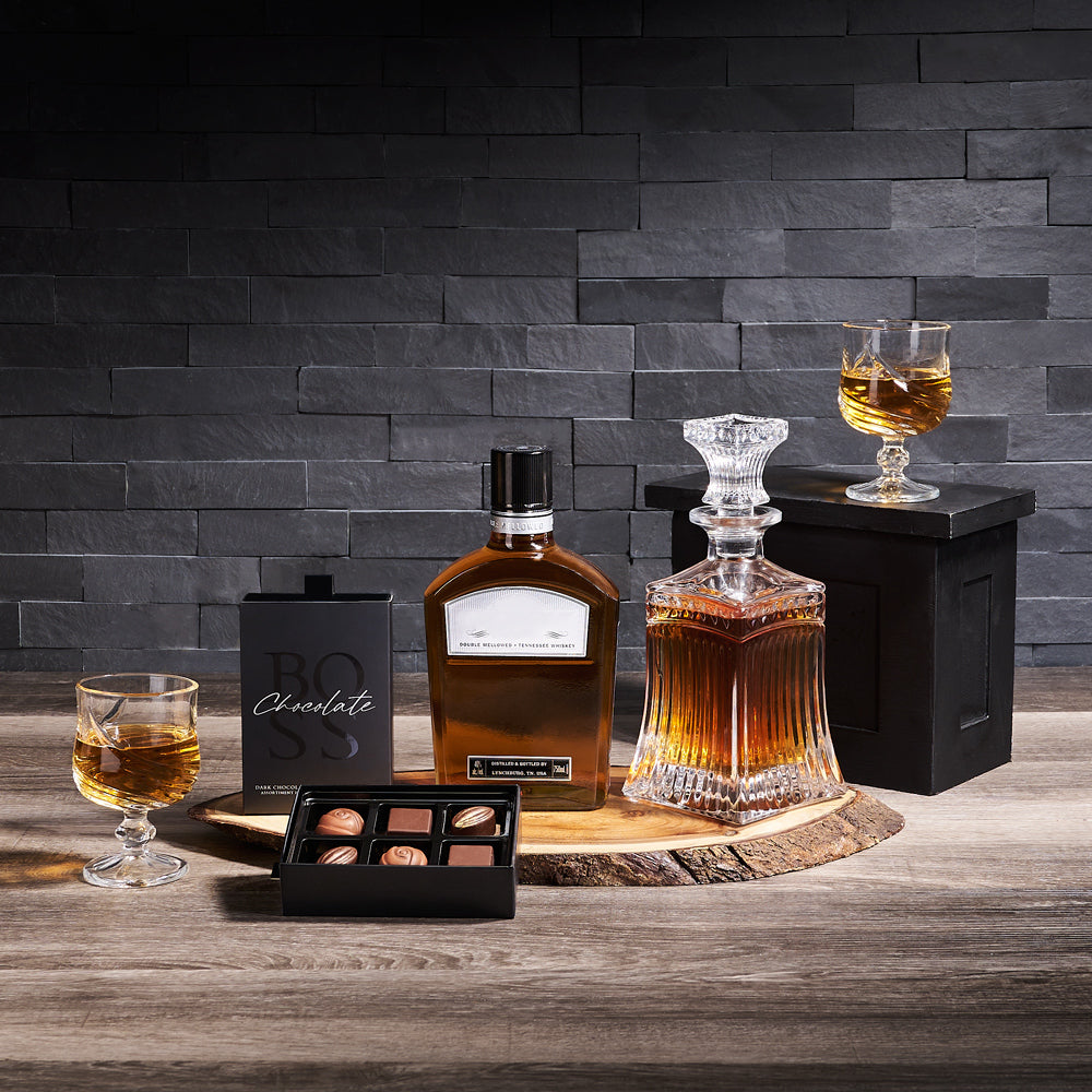 The Gentleman's BroCrate, liquor, liquor gift, fathers day, fathers day gift, chocolate, chocolate gift