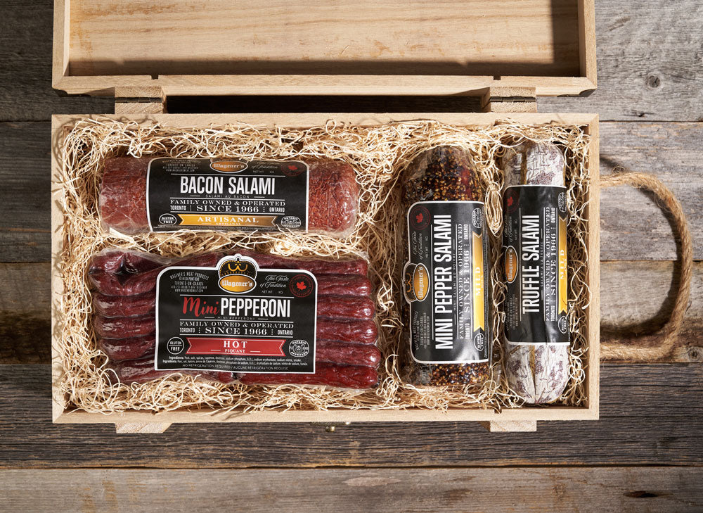 Salty Slammin' Salami Super Set, gift baskets, gifts, salami