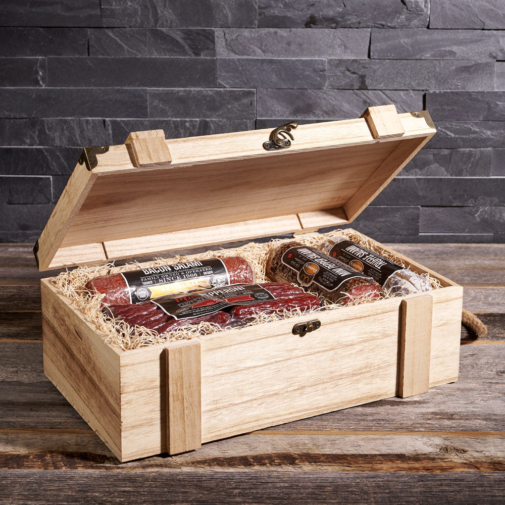 Salty Slammin' Salami Super Set, gift baskets, gifts, salami