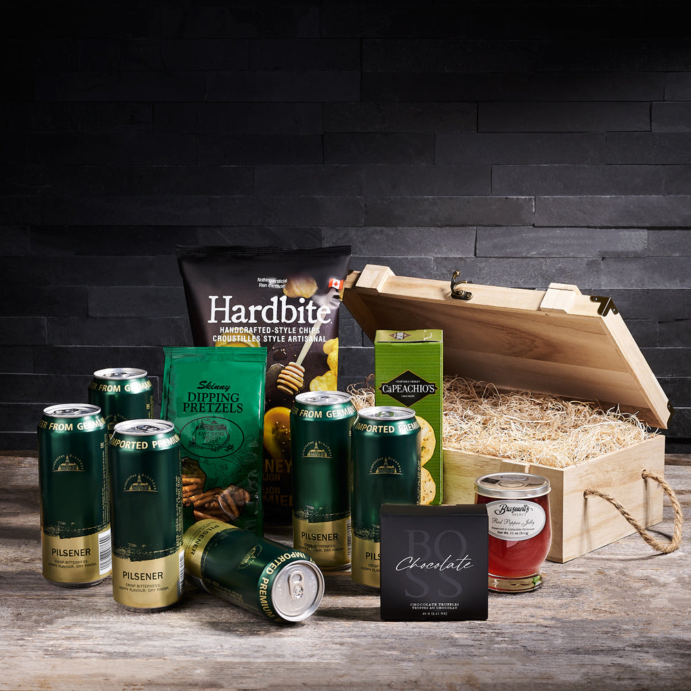 St. Patrick’s Day Beer &amp; Crunch Crate, gourmet gift, beer gift, st patricks day gift