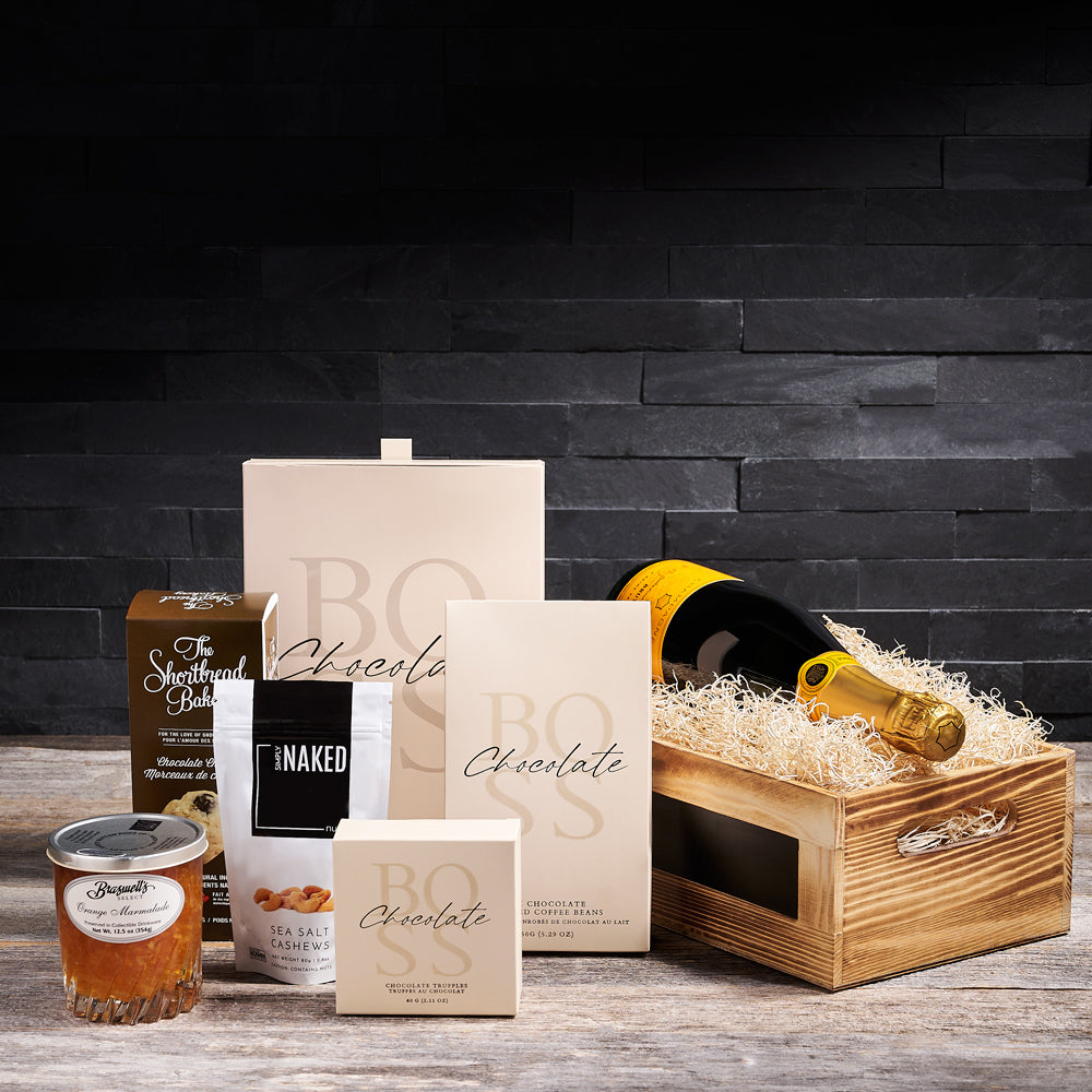 Joyous Gourmet Gift Basket, champagne gift, gourmet gift, celebration gift