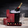 Congratulations Gift Crate For Him, chocolate gift, champagne gift, celebration gift, sparkling wine