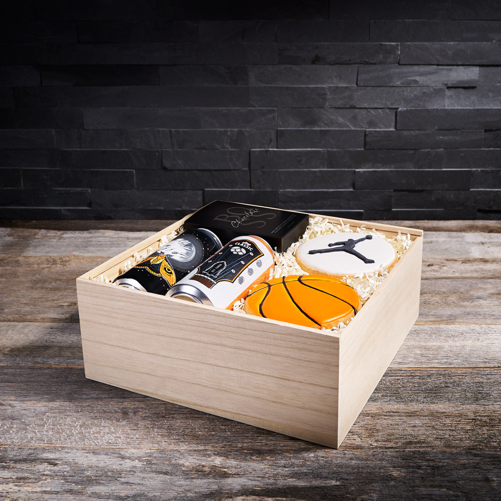 The Slam Dunk BroCrate For Dad, cookie gift, gourmet gift, sports fan gift