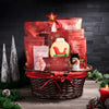 Holly Jolly Gourmet Snack Gift Basket,  chocolate cranberry,  Chocolate,  candy,  pretzels,  jam,  beet chips,  cookies,  Gift Basket,  popcorn,  christmas gift basket delivery, delivery christmas gift basket, christmas canada, toronto