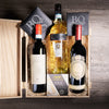 Trio Wine & Gourmet Gift Box, wine gift, wine, wine trio, three wine gift, chocolate, chocolate gift, cheese gift, cheese