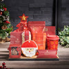 Warm Holiday Beverage & Treat Board, christmas gift, christmas, holiday gift, holiday, gourmet gift, gourmet, cookie gift, cookie, tea gift, tea